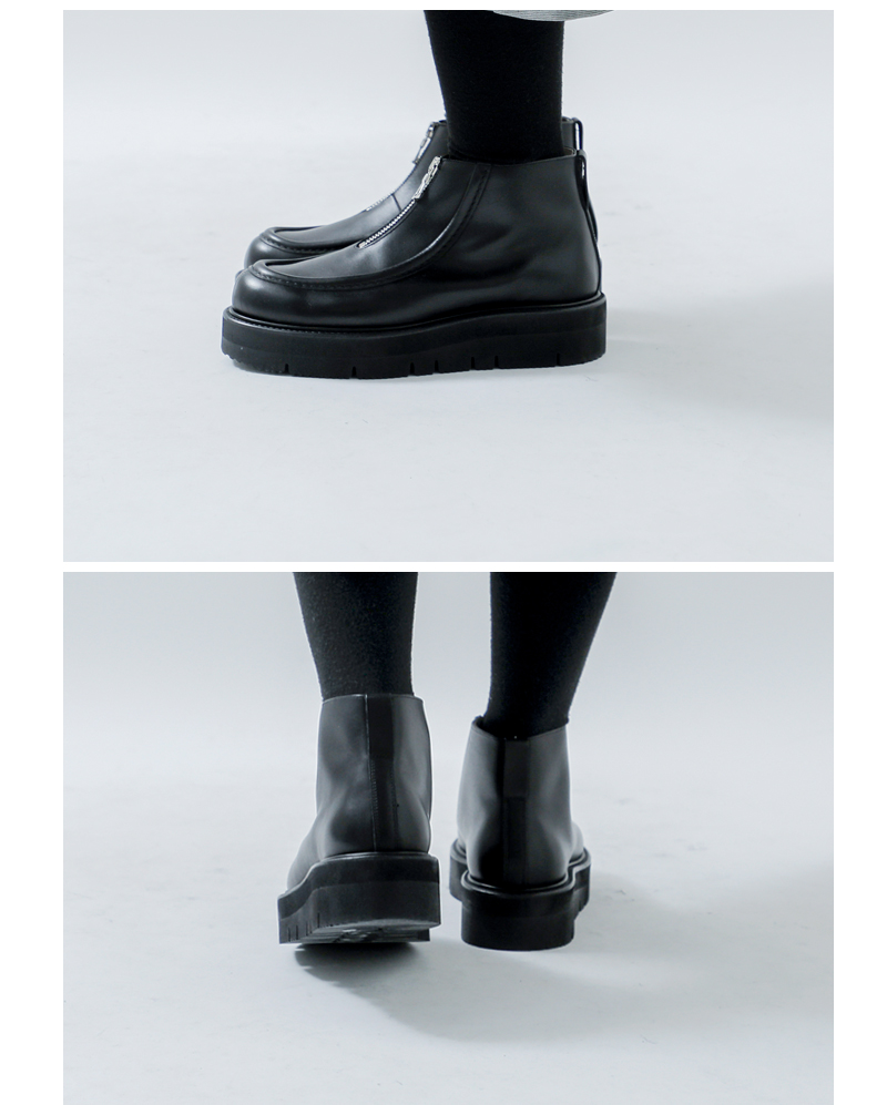 BEAUTIFUL SHOES�X�e�A���U�[ �t�����g �W�b�v ���J�V�� frontzip-moccasin