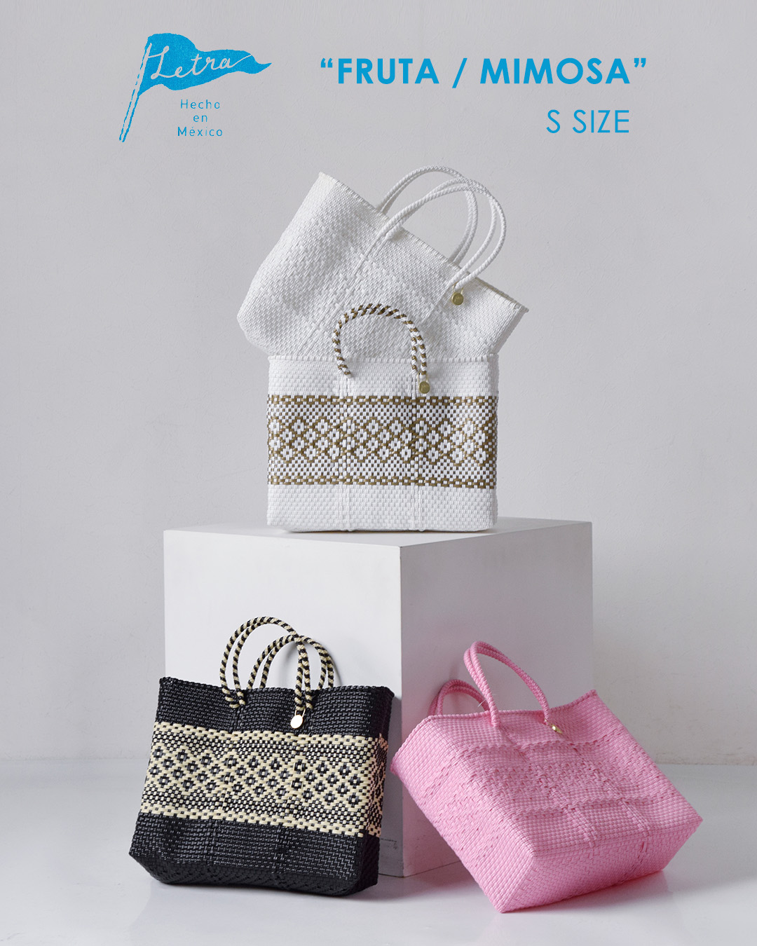 Letra(レトラ)メルカドバッグ ショートスタイル Sサイズ “FRUTA / MIMOSA” fru-mim-sh-s