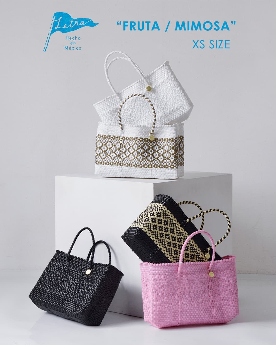 Letra(レトラ)メルカドバッグ ショートスタイル XSサイズ “FRUTA / MIMOSA” fru-mim-sh-xs