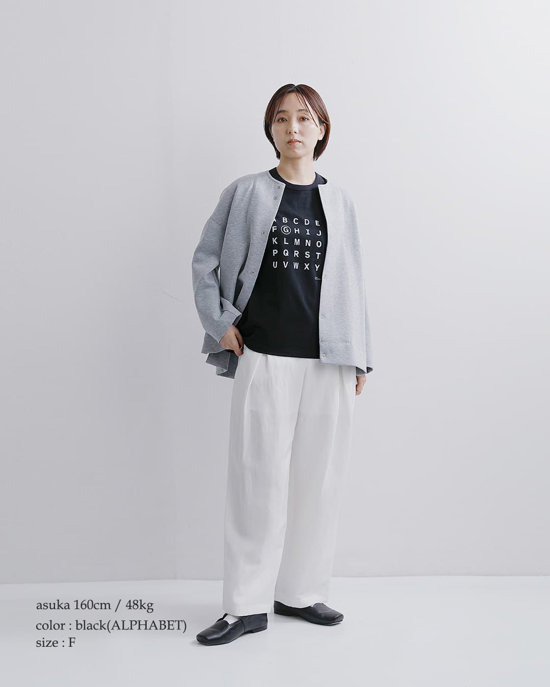 gコットン 天竺 プリント Tシャツ “COMMENT / ALPHABET / CHEETAH” g-317cm-al-ch