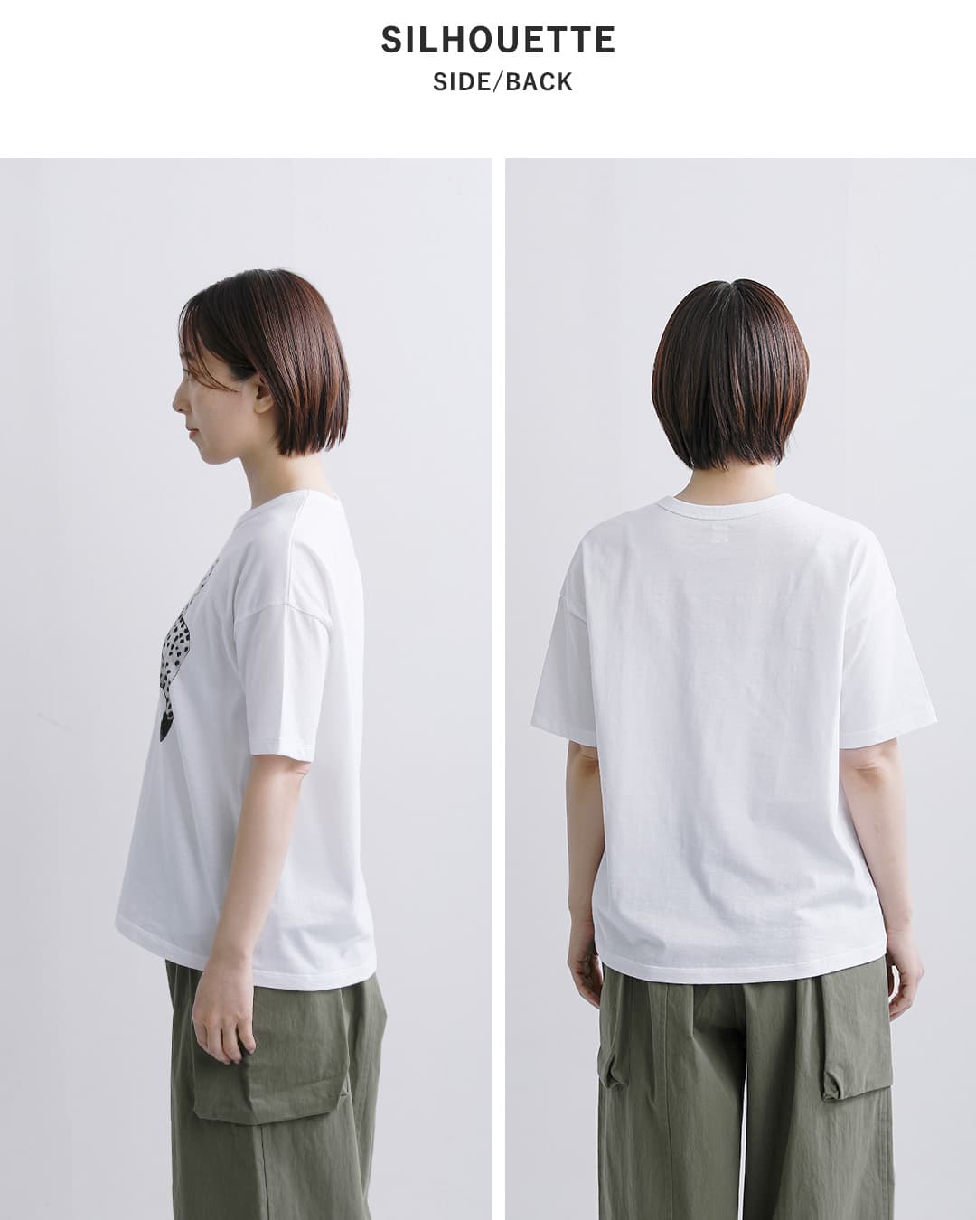 (g)コットン 天竺 プリント Tシャツ “COMMENT / ALPHABET / CHEETAH” g-317cm-al-ch