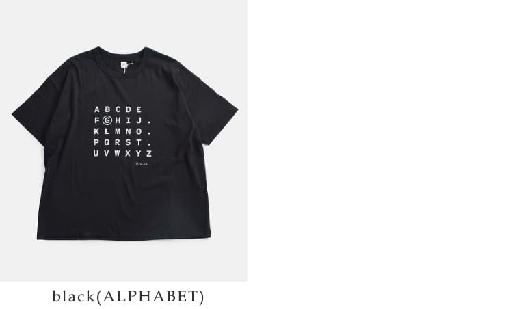 (g)コットン 天竺 プリント Tシャツ “COMMENT / ALPHABET / CHEETAH” g-317cm-al-ch