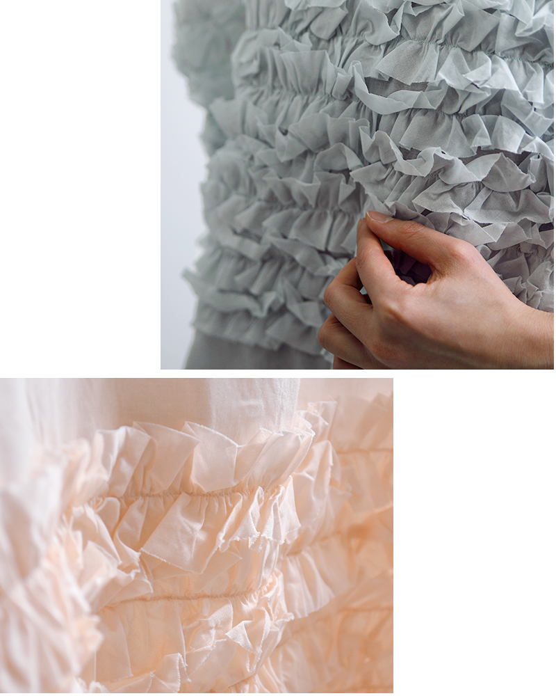 g(グラム)コットンビサイドフリルプルオーバーg-669