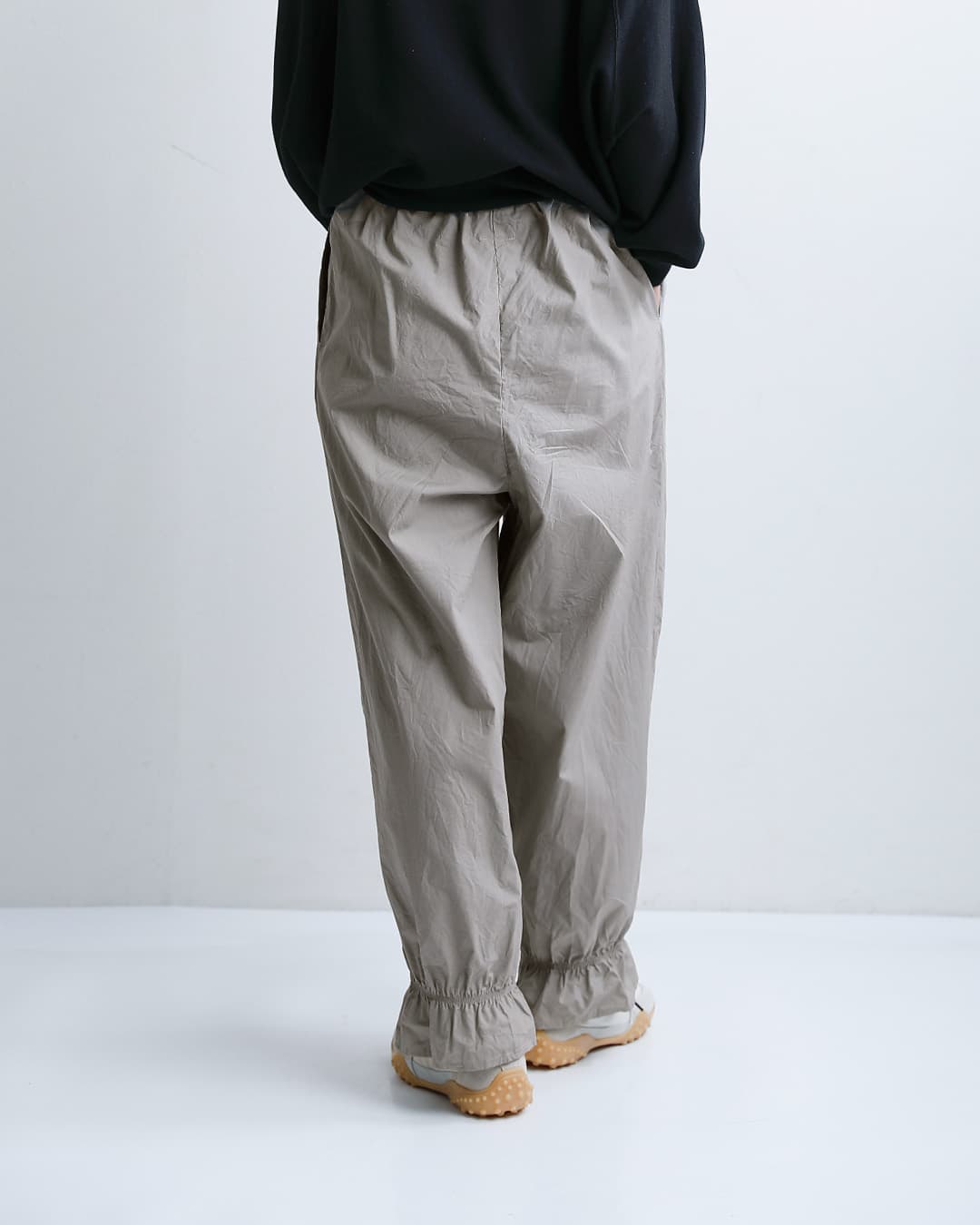 g(グラム)コットン ヘム フリル パンツ g-683