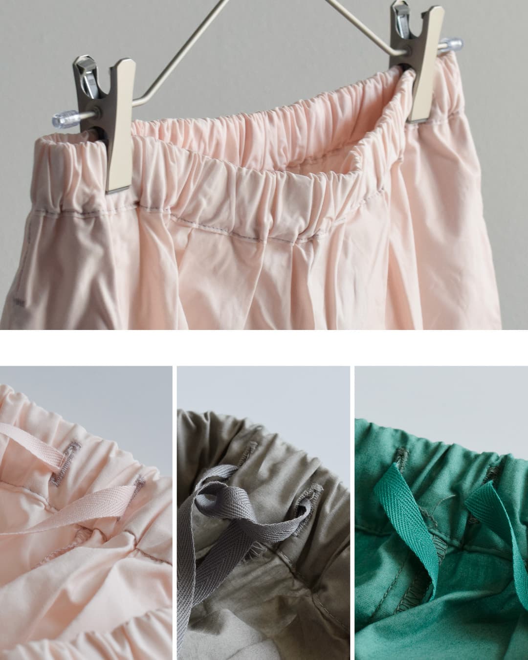 g(グラム)コットン ヘム フリル パンツ g-683