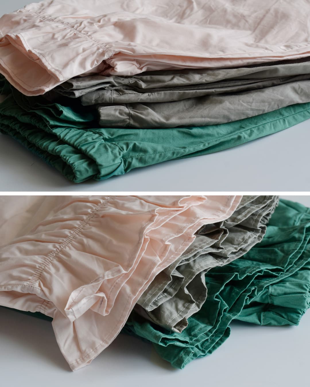 g(グラム)コットン ヘム フリル パンツ g-683