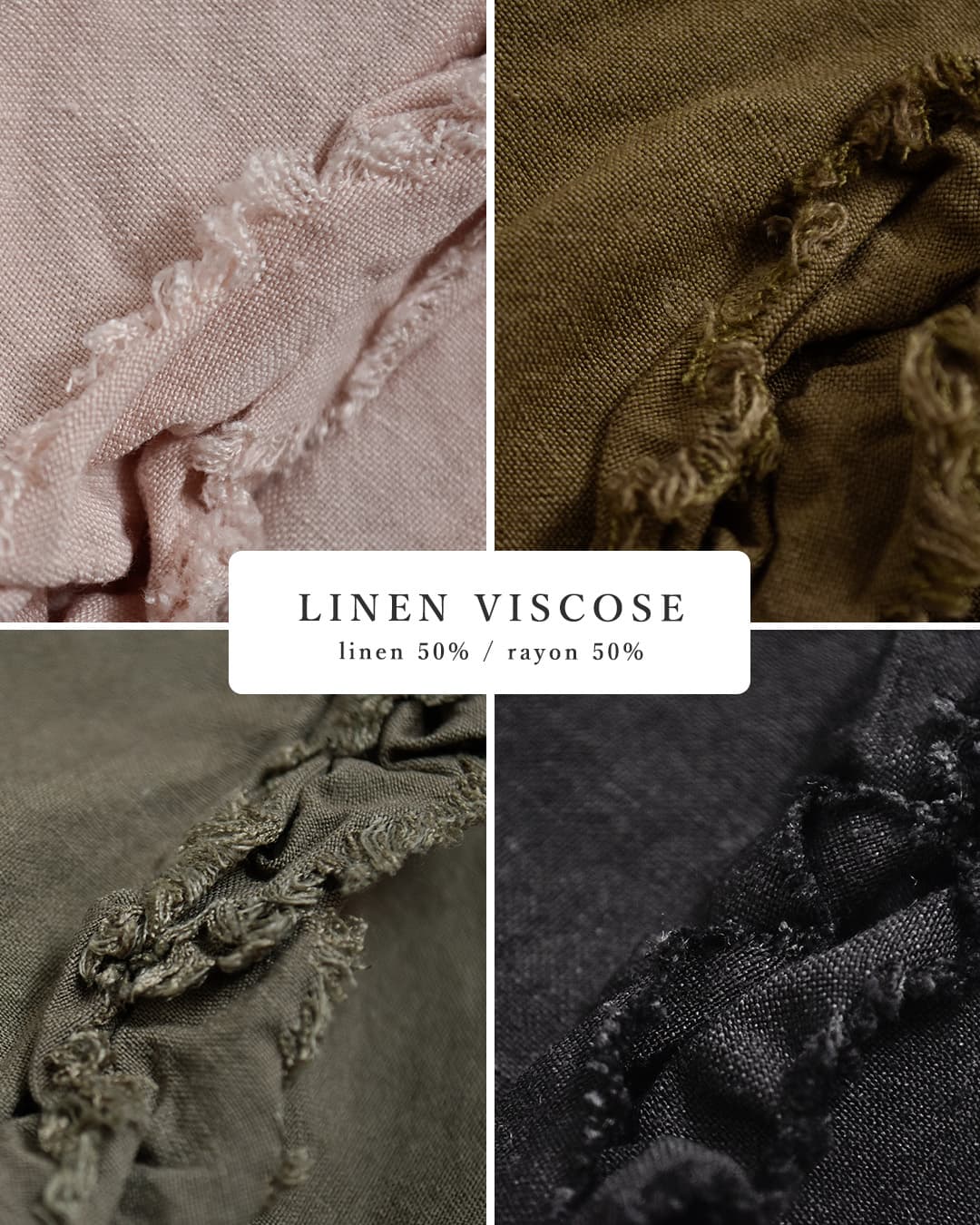 Gauzeリネンビスコース ビビアン パンツ LINEN VISCOSE VIVIENNE PANTS g1106