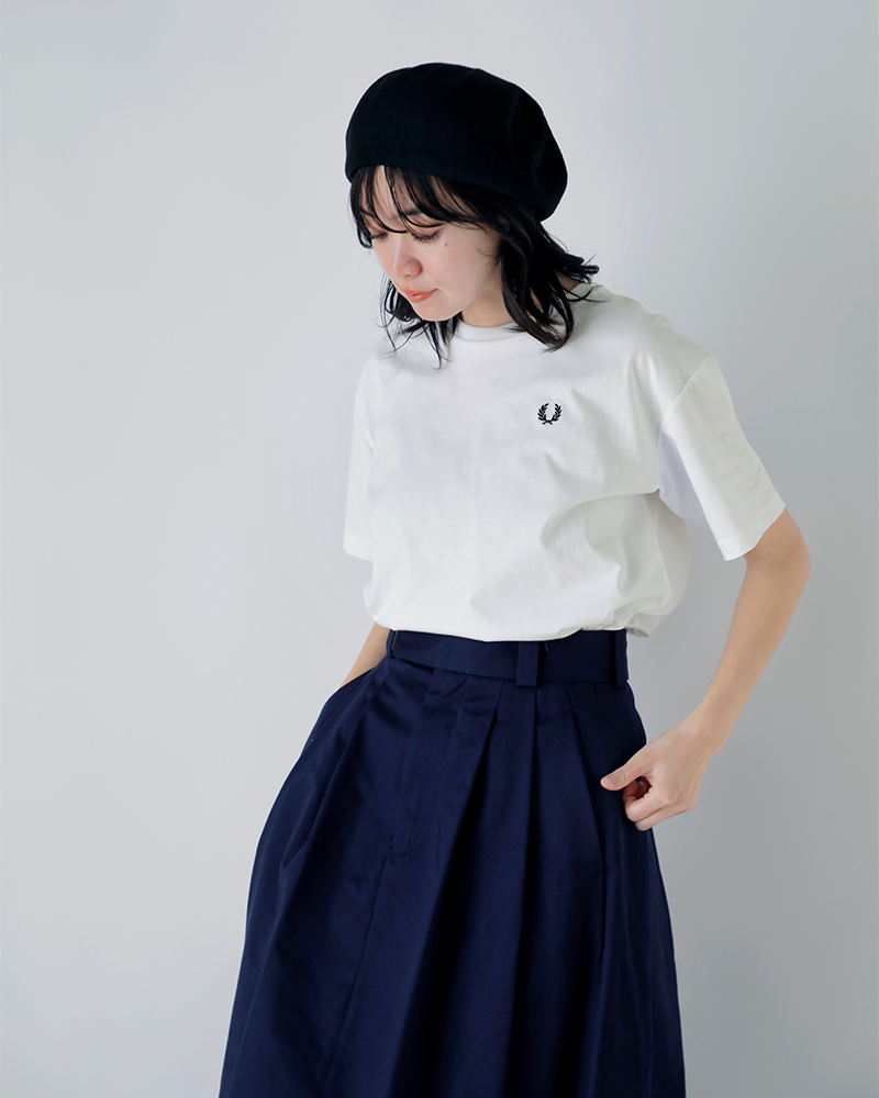 FRED PERRYコットン クルーネック 半袖 Tシャツ Crew Neck T-Shirt g1142
