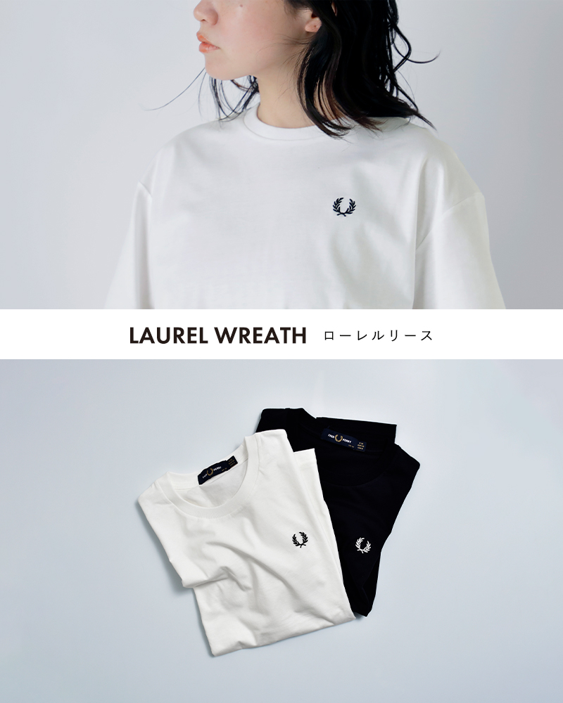 FRED PERRYコットン クルーネック 半袖 Tシャツ Crew Neck T-Shirt g1142