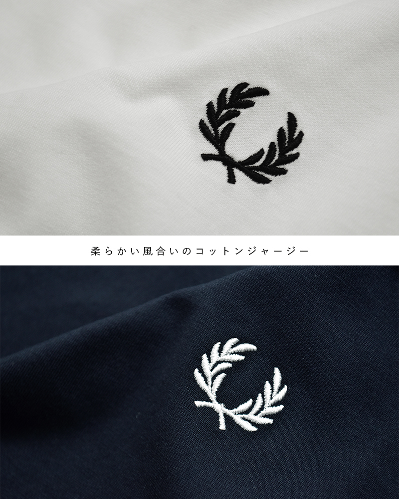 FRED PERRYコットン クルーネック 半袖 Tシャツ Crew Neck T-Shirt g1142