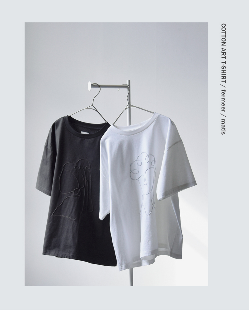 Gauze#(ガーゼ)コットンアートTシャツARTT-SHIRTg1167