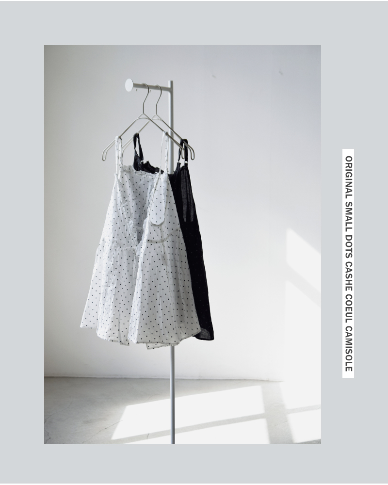 Gauze#(ガーゼ)ラミーリネン2wayスモールドットカシュクールキャミソールORIGINALSMALLDOTSCASHECOEULCAMISOLEg1168