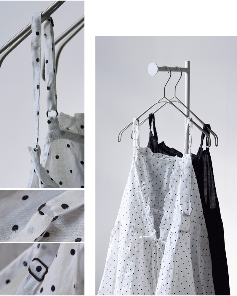 Gauze#(ガーゼ)ラミーリネン2wayスモールドットカシュクールキャミソールORIGINALSMALLDOTSCASHECOEULCAMISOLEg1168