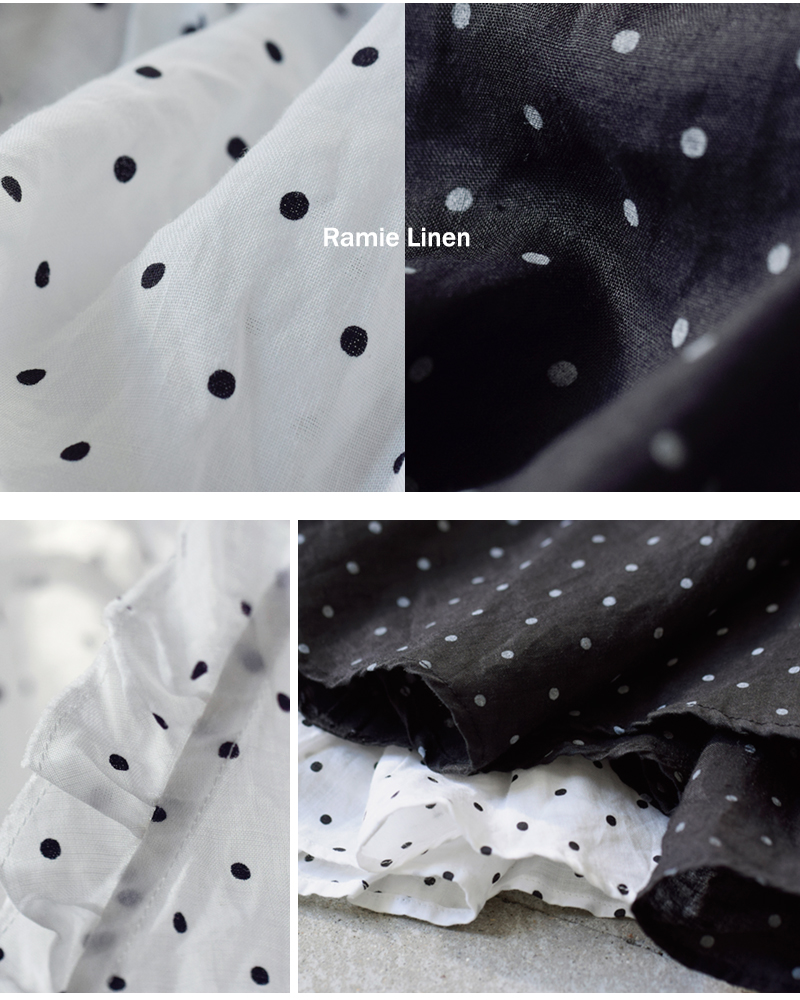 Gauze#(ガーゼ)ラミーリネン2wayスモールドットカシュクールキャミソールORIGINALSMALLDOTSCASHECOEULCAMISOLEg1168