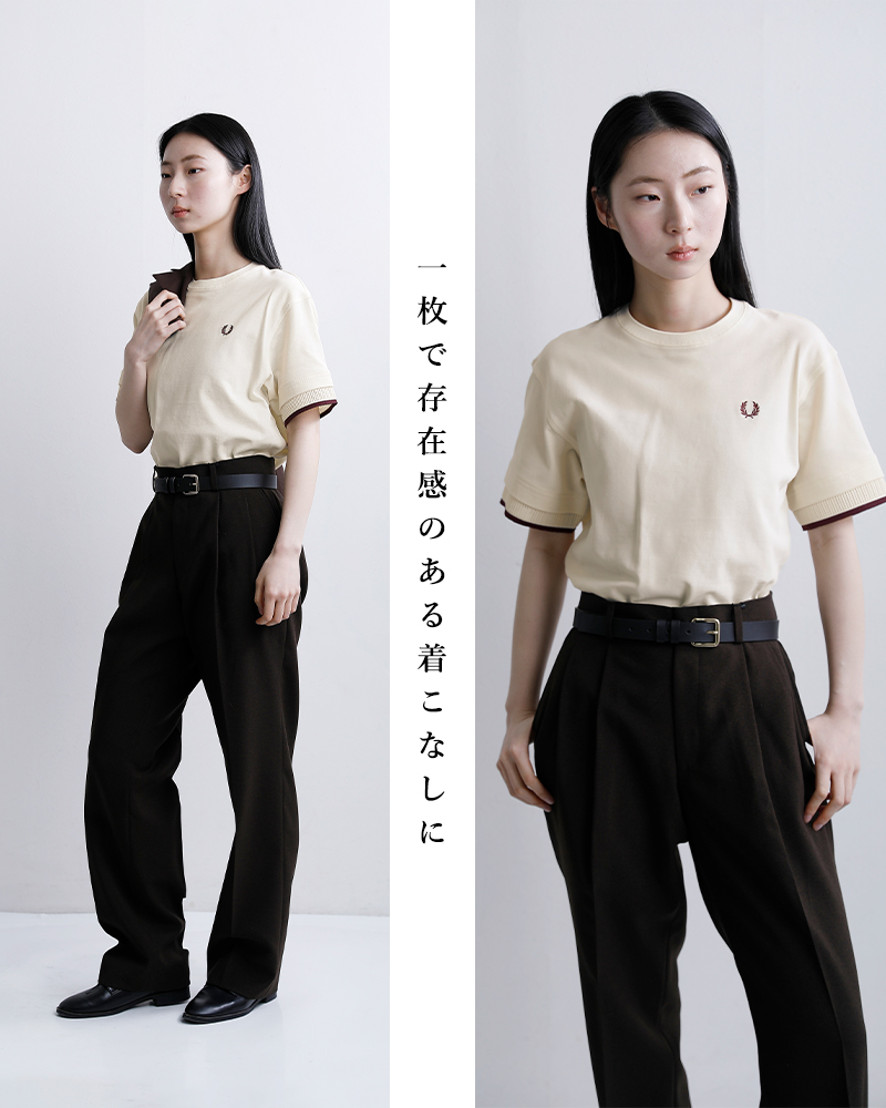 FRED PERRY(フレッド ペリー)メッシュ カフ ピケ 半袖Tシャツ MESH CUFF PIQUE T-SHIRT g2167