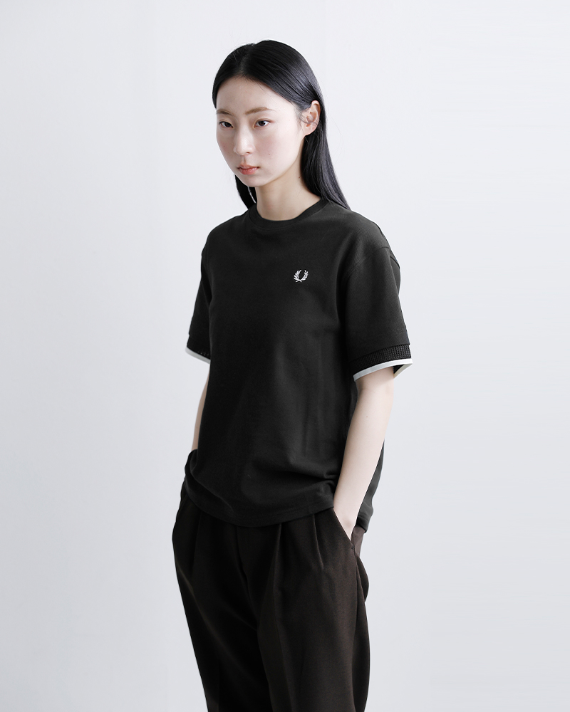 FRED PERRY(フレッド ペリー)メッシュ カフ ピケ 半袖Tシャツ MESH CUFF PIQUE T-SHIRT g2167