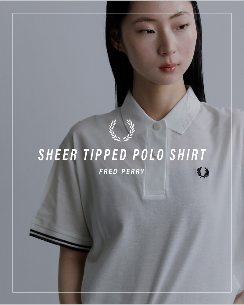 FRED PERRYシアー ティップド ポロシャツ SHEER TIPPED POLO SHIRT g2174