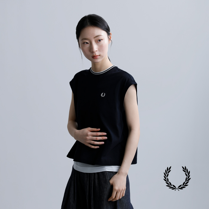 FRED PERRYシアー ティップド ピケTシャツ SHEER TIPPED PIQUE T-SHIRT g2175