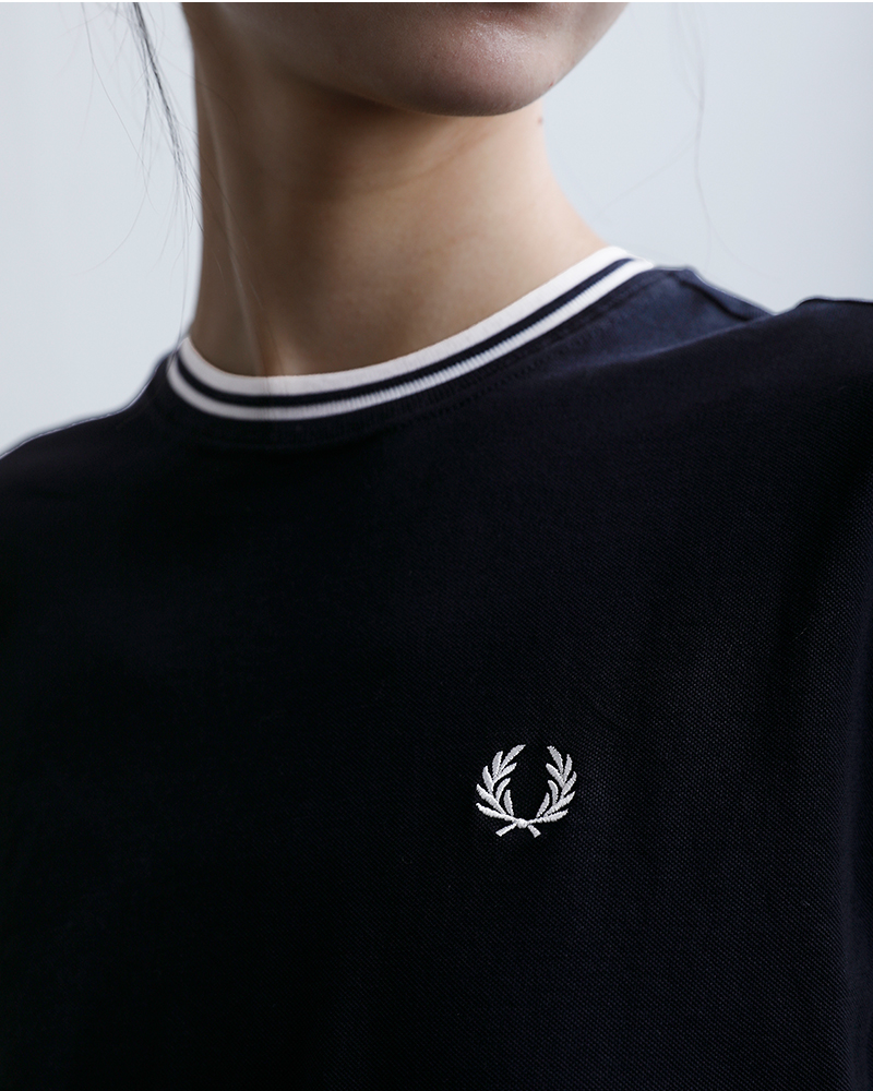 FRED PERRYシアー ティップド ピケTシャツ SHEER TIPPED PIQUE T-SHIRT g2175