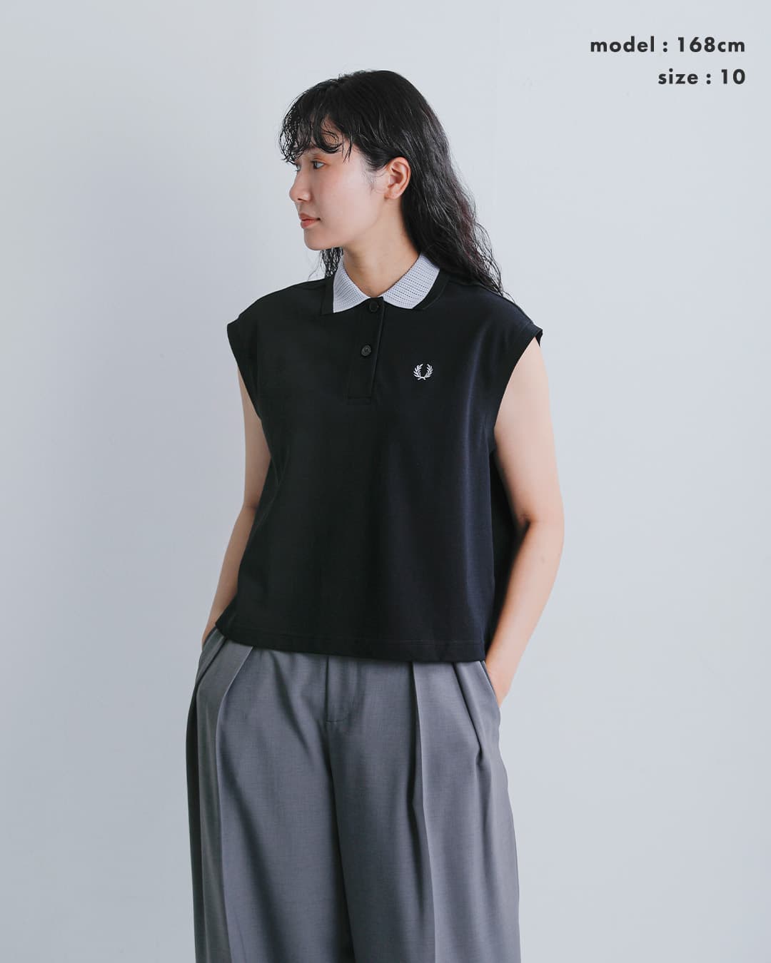 NEW]FRED PERRY フレッド ペリー メッシュカラー ポロシャツ MESH