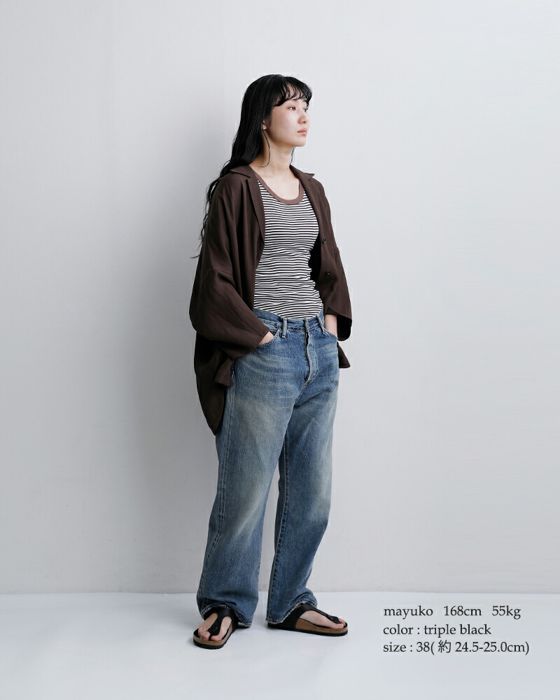 BIRKENSTOCK(ビルケンシュトック)ギゼ ビルコフロー トリプルブラック レギュラー サンダル Gizeh gizeh-bf