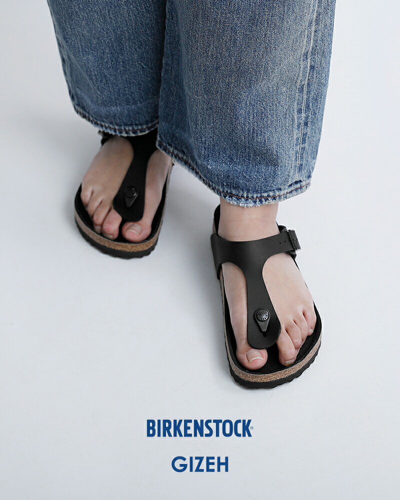 BIRKENSTOCK(ビルケンシュトック)ギゼ ビルコフロー トリプルブラック レギュラー サンダル Gizeh gizeh-bf