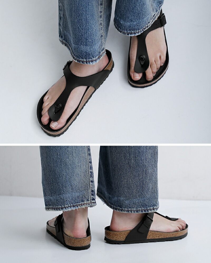 BIRKENSTOCK(ビルケンシュトック)ギゼ ビルコフロー トリプルブラック レギュラー サンダル Gizeh gizeh-bf