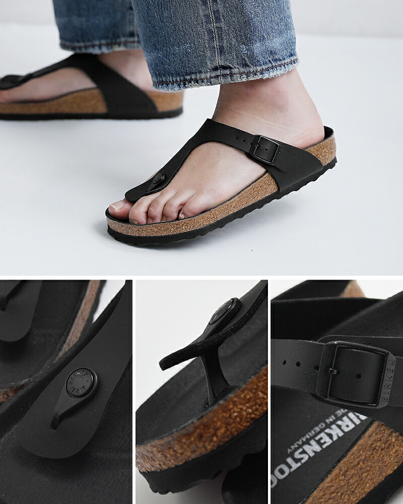 BIRKENSTOCK(ビルケンシュトック)ギゼ ビルコフロー トリプルブラック レギュラー サンダル Gizeh gizeh-bf