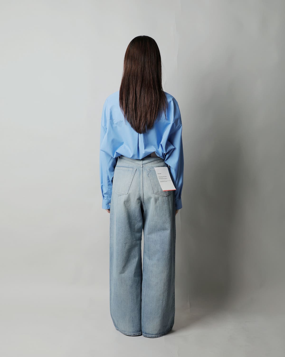 graphpaper�c�[�^�b�N ���C�h �Z���r�b�` �f�j���p���c �gSelvage Denim Two Tuck Wide Pants�h gl261-40062lb