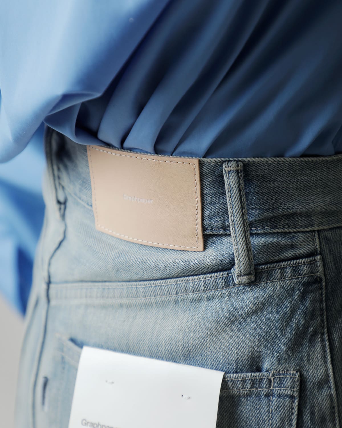 graphpaper�c�[�^�b�N ���C�h �Z���r�b�` �f�j���p���c �gSelvage Denim Two Tuck Wide Pants�h gl261-40062lb