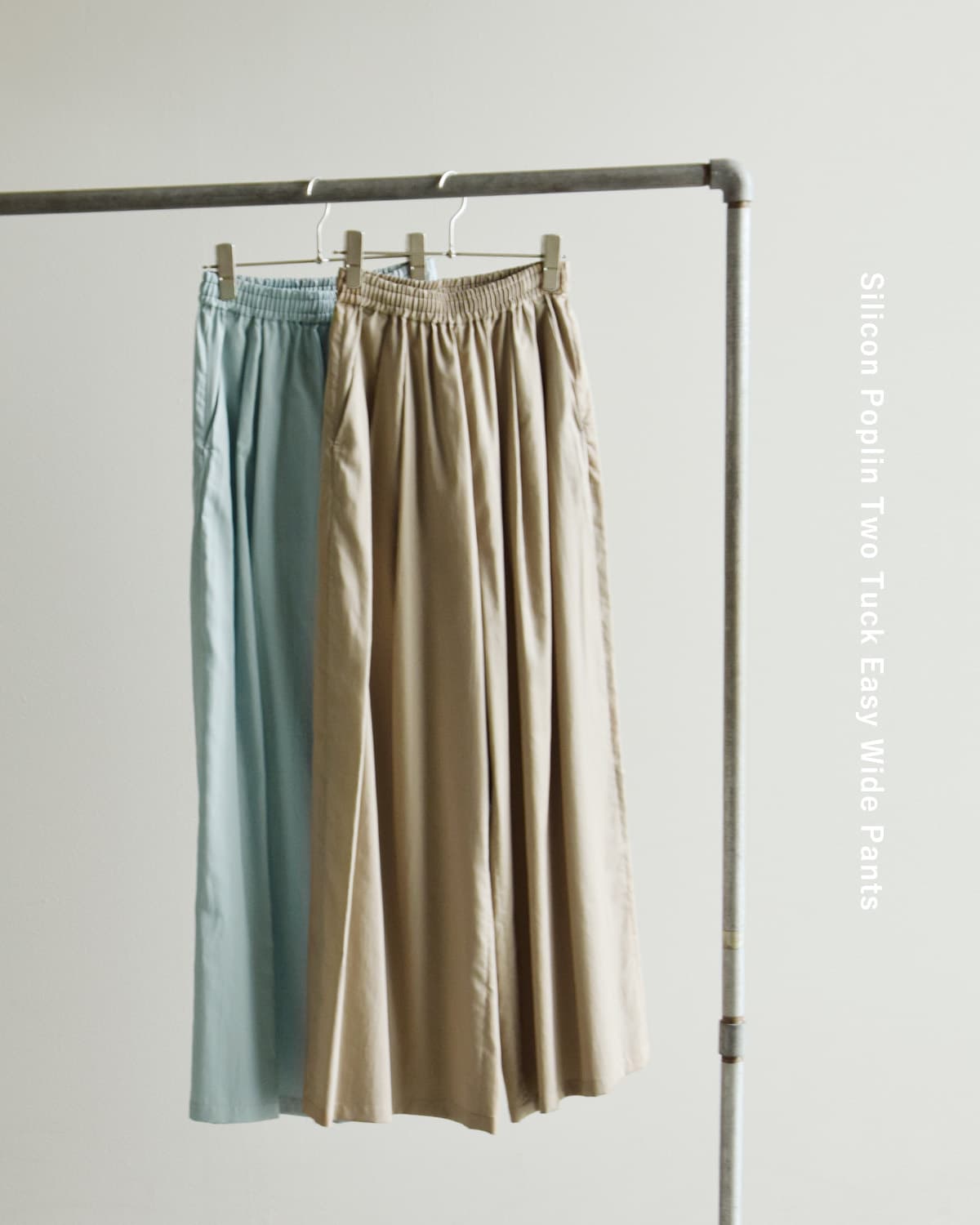 graphpaper�V���R�� �|�v���� �c�[�^�b�N �C�[�W�[ ���C�h�p���c �gSilicon Poplin Two Tuck Easy Wide Pants�h gl261-40187