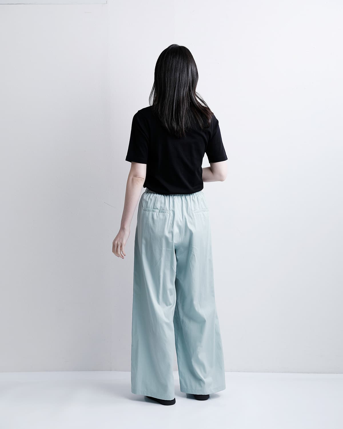 graphpaper�V���R�� �|�v���� �c�[�^�b�N �C�[�W�[ ���C�h�p���c �gSilicon Poplin Two Tuck Easy Wide Pants�h gl261-40187