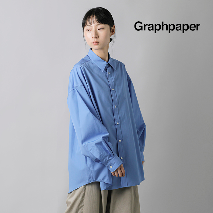 graphpaper(�O���t�y�[�p�[)�R�b�g�����M�����[�J���[�V���cHighCountBroadL/SOversizedRegularCollarShirtgl261-50033b