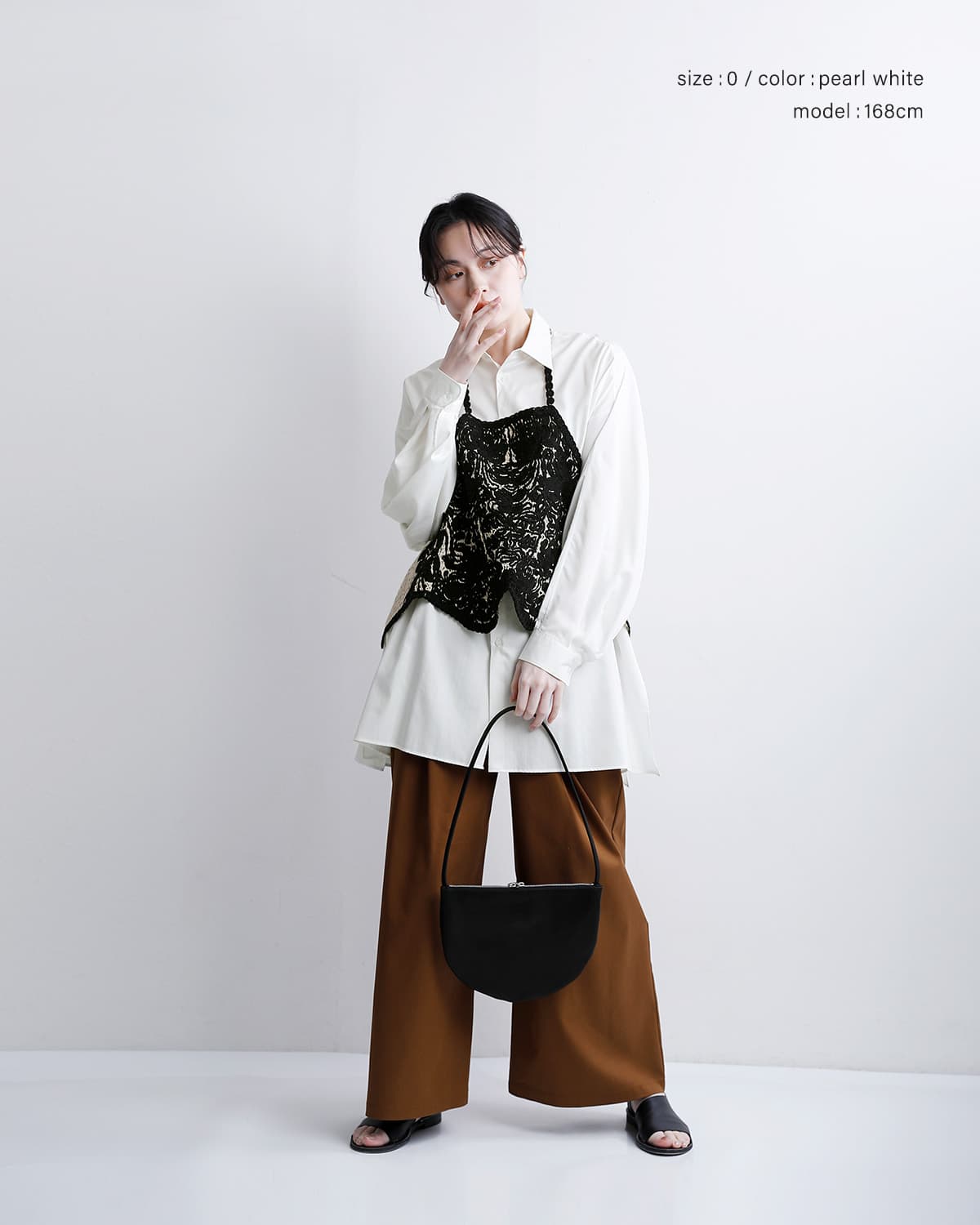 graphpaper�V���R�� �|�v���� �f�B�[�v�X���b�g ���M�����[�J���[ �V���c �gSilicon Poplin Deep Slit Regular Collar Shirt�h gl261-50183