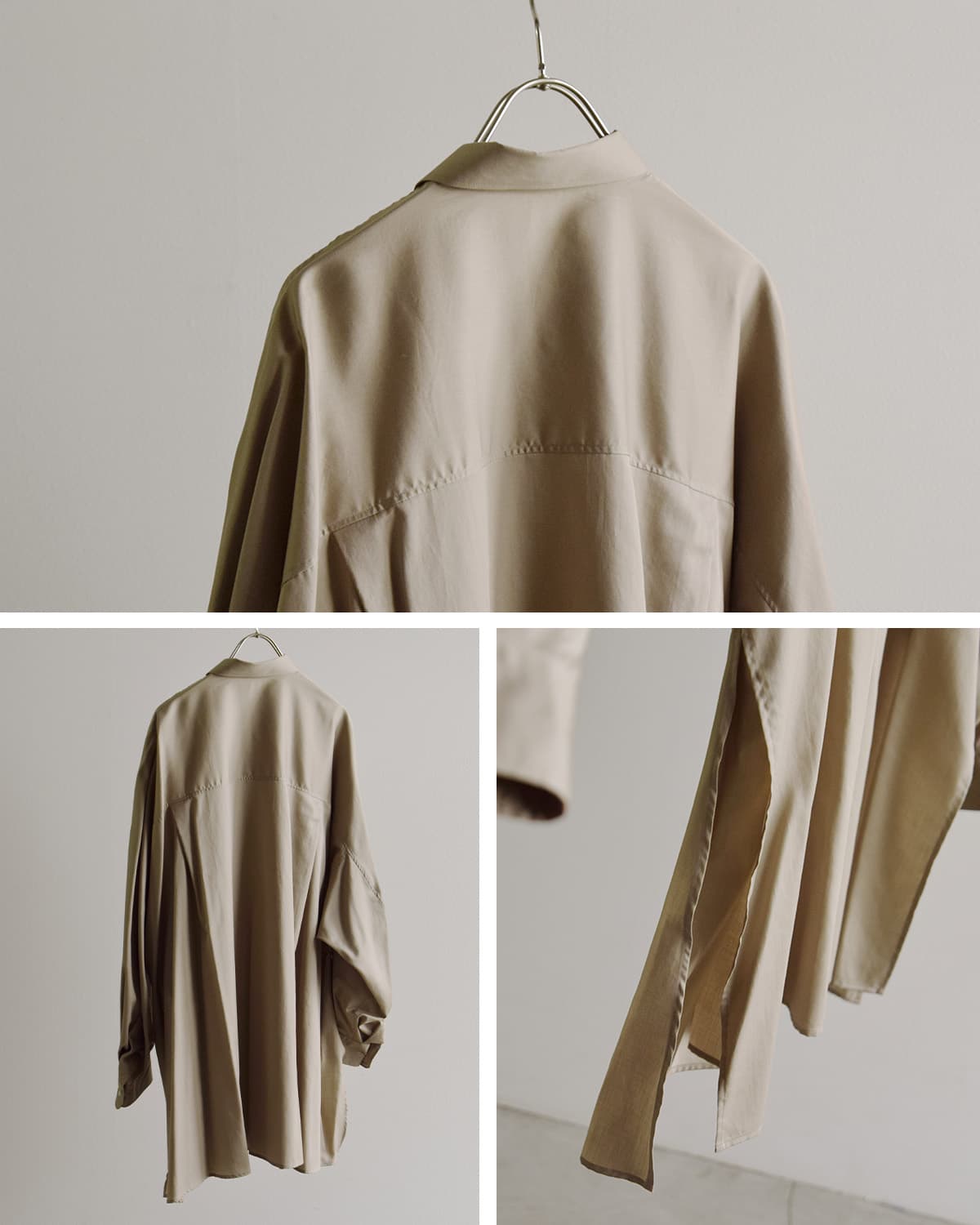 graphpaper�V���R�� �|�v���� �f�B�[�v�X���b�g ���M�����[�J���[ �V���c �gSilicon Poplin Deep Slit Regular Collar Shirt�h gl261-50183