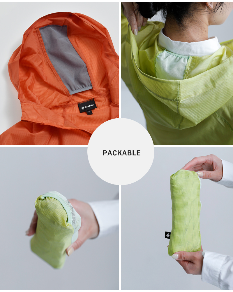 GOLDWIN(�S�[���h�E�C��)�G�A���[�V�F���p�b�J�u���E�B���h�W���P�b�gAirlyShellPackableWindJacketgm16124