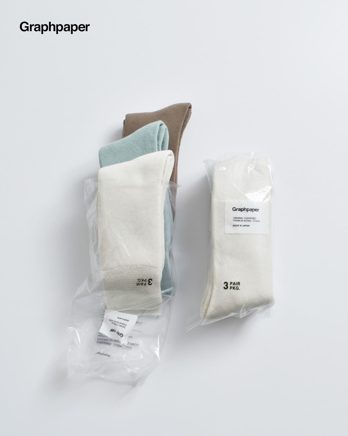 graphpaper3�p�b�N �\�b�N�X �g3-Pack Socks�h gu261-90286c