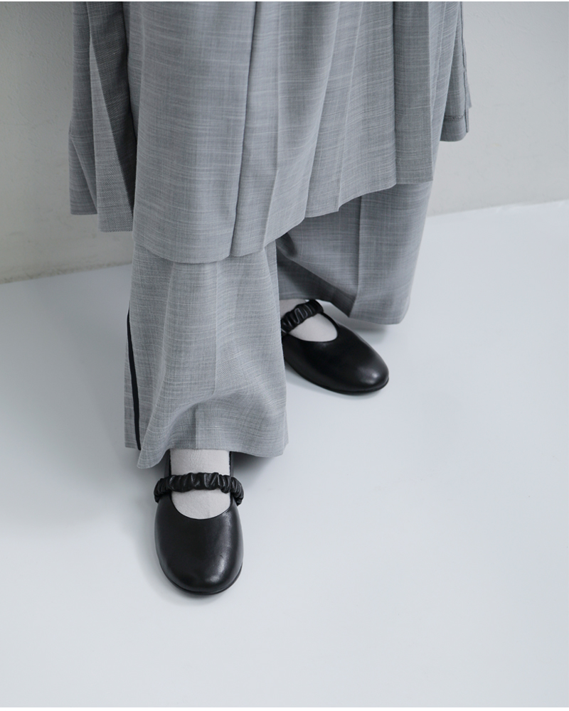 ARTESANOS(アルテサノス)カウレザーベルトバレエシューズgu5-675-se