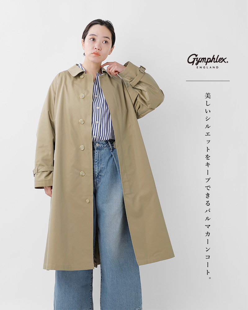 Gymphlex(ジムフレックス)コットンギャバジンバルマカーンコートgy-a0163syr