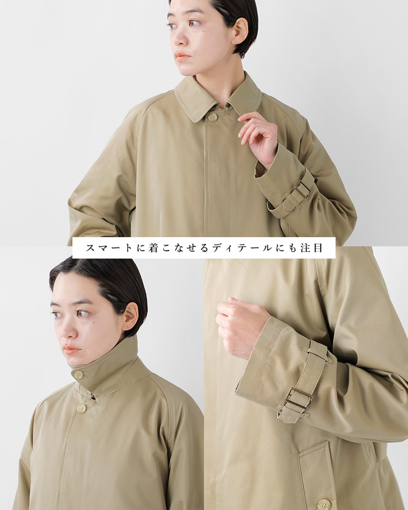 Gymphlex(ジムフレックス)コットンギャバジンバルマカーンコートgy-a0163syr