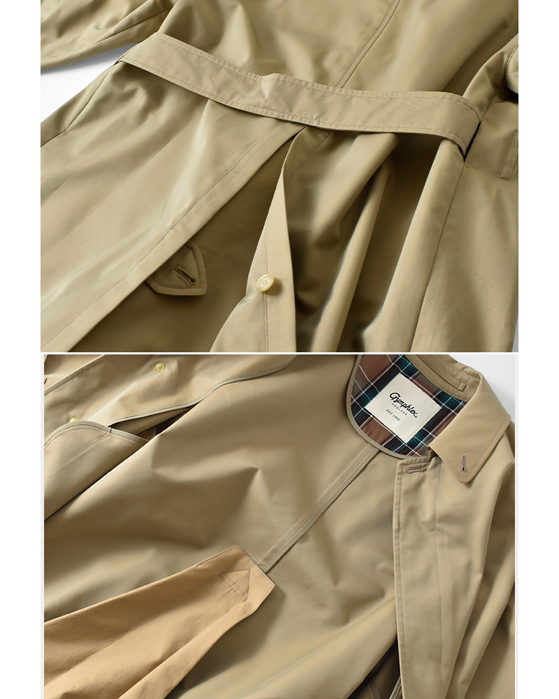 Gymphlex(ジムフレックス)コットンギャバジンバルマカーンコートgy-a0163syr