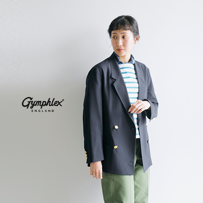 Gymphlex ジムフレックス ウールミックス ダブルブレスト ジャケット