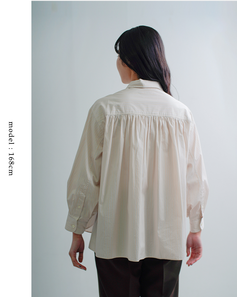 Gymphlex(ジムフレックス)コットンレギュラーカラー長袖チュニックシャツgy-b0365ogt-pse-pms