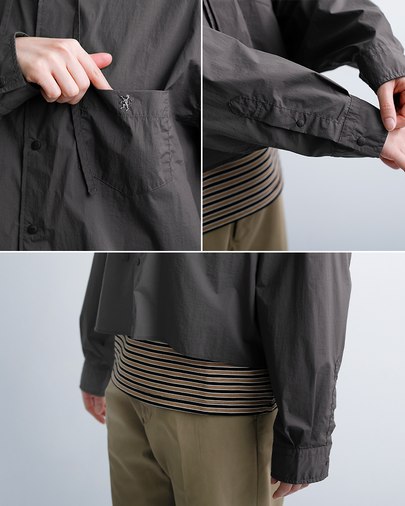 Gymphlexウルトラライト ストレッチ フードシャツ gy-b0463dnt