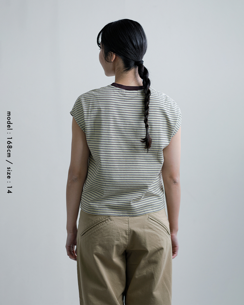 Gymphlex(ジムフレックス)コットンマルチボーダーTシャツgy-c0445mst