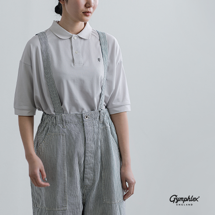 Gymphlex(ジムフレックス)コットン鹿の子ドルマンスリーブポロシャツgy-c0447kka