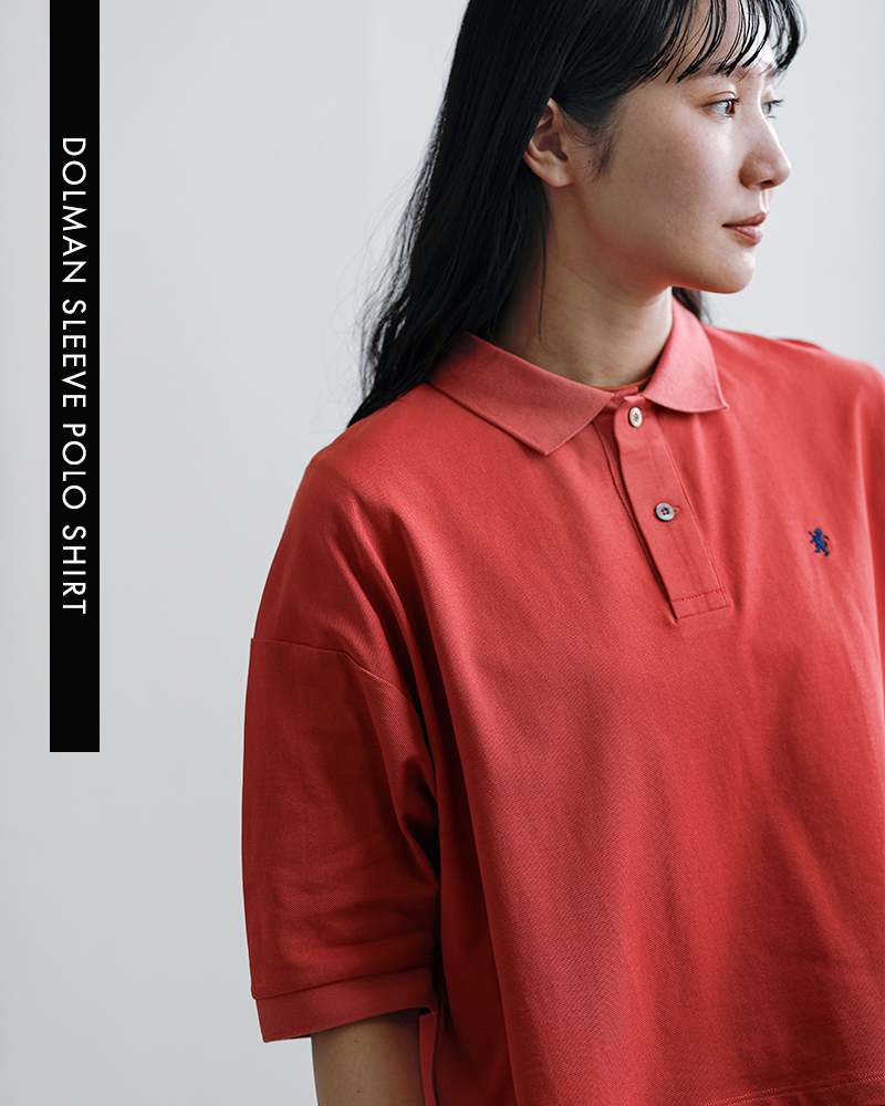 Gymphlex(ジムフレックス)コットン鹿の子ドルマンスリーブポロシャツgy-c0447kka