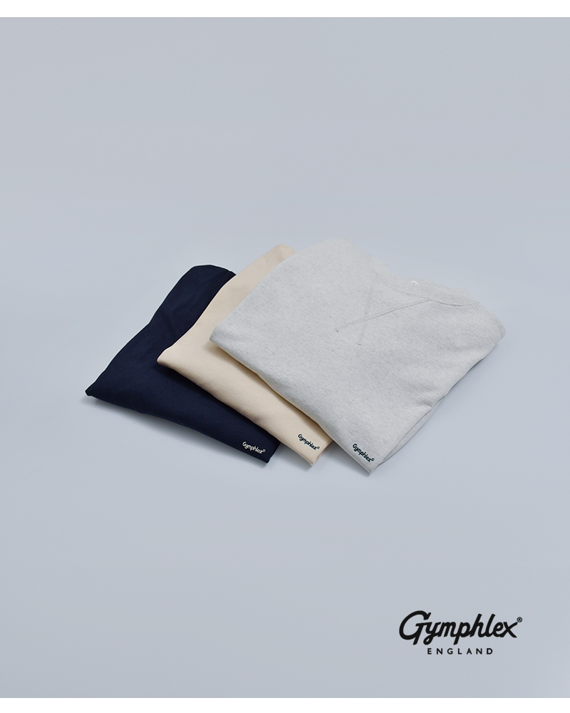 Gymphlex(ジムフレックス)コットン天竺ワイドクルーネックワンピースgy-c0543hkt