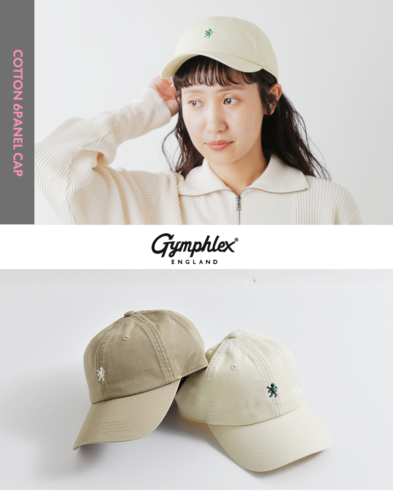 Gymphlexコットン 6パネル キャップ gy-h0313cog-26ss