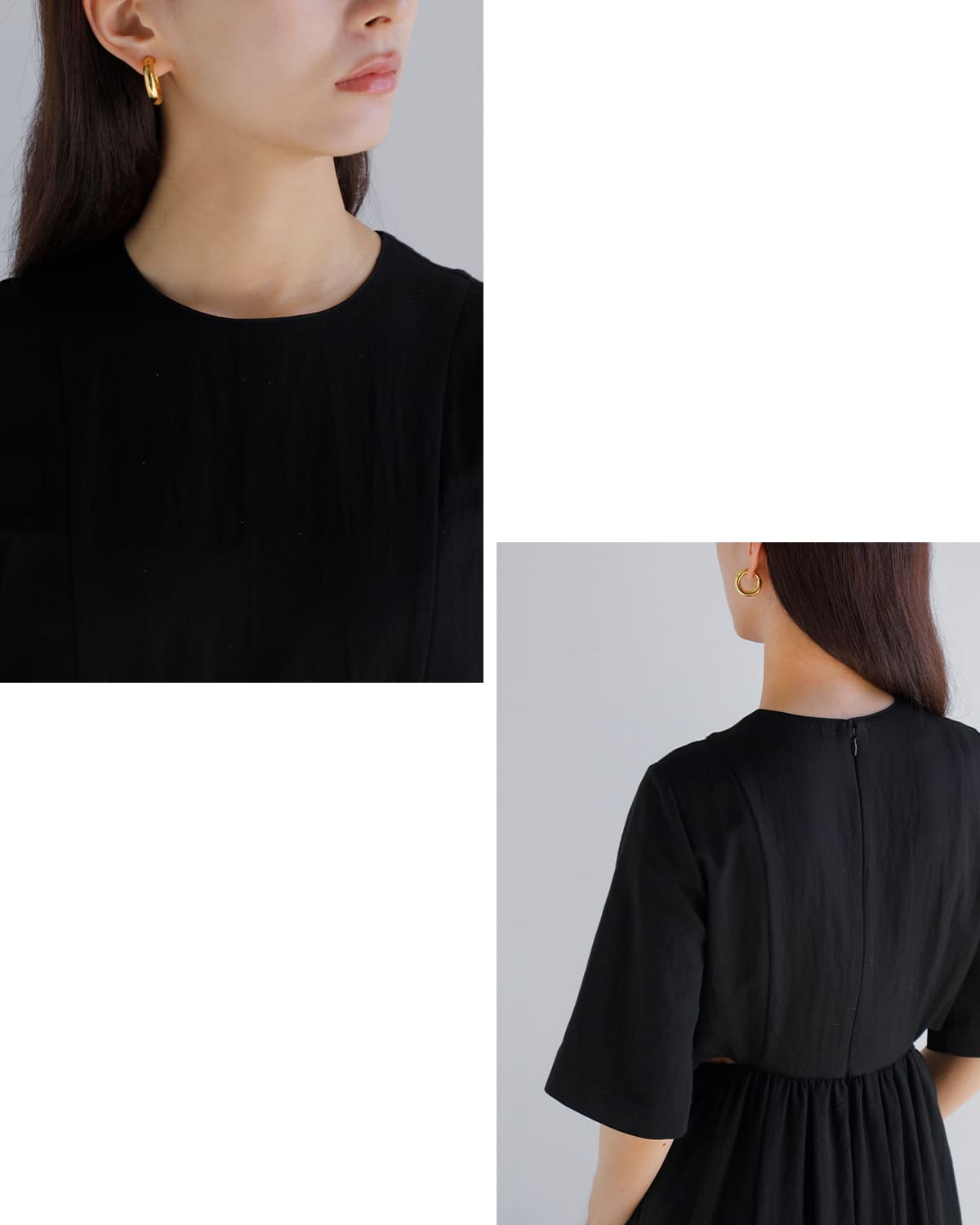 Hella(ヘラ)ウエストサイドスリットコクーンドレスWAISTSIDESLITCOCOONDRESS h261-43